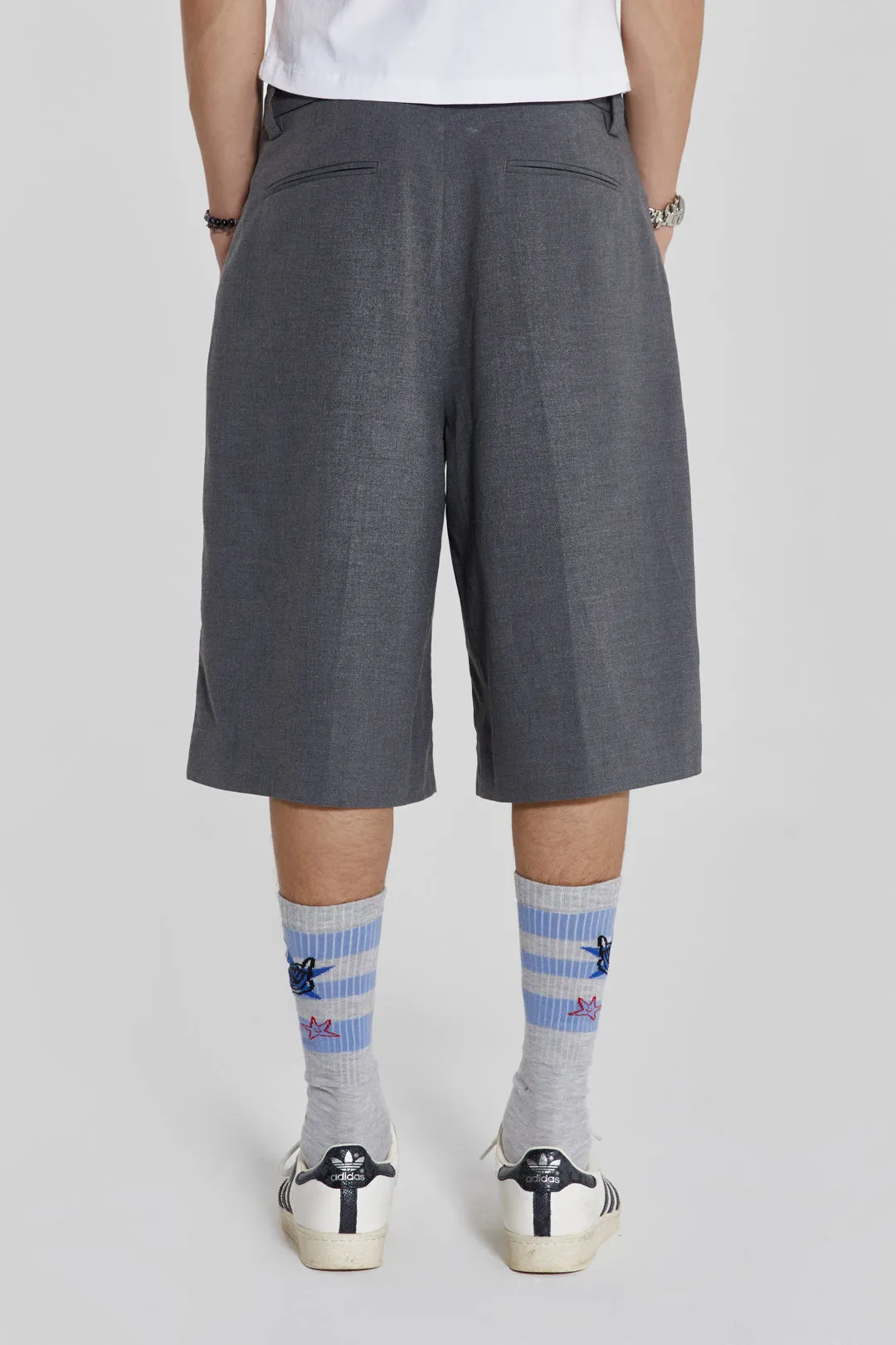 Grey Goliath Tailored Baggy Shorts