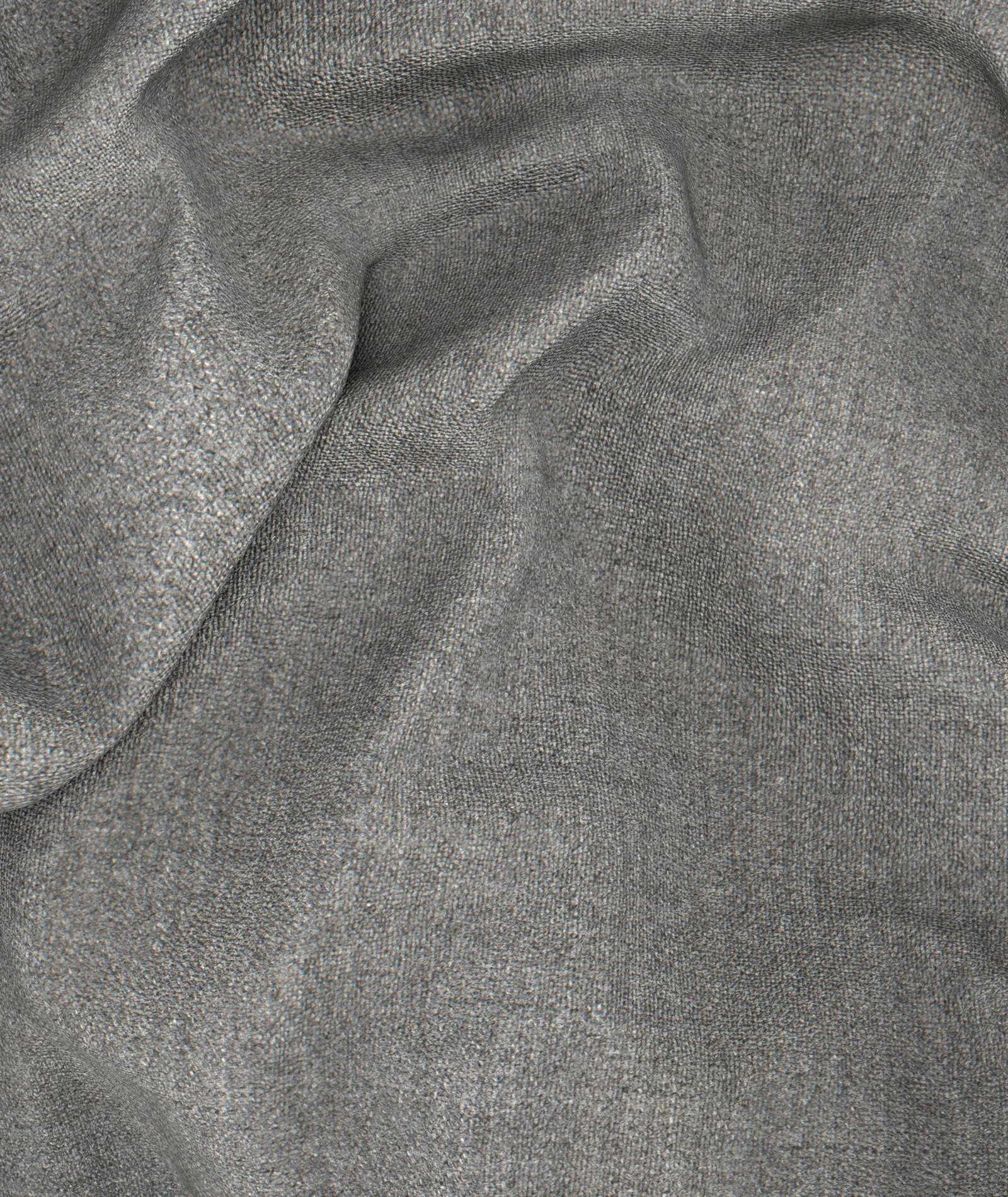 Grey Plain Weave Cashmere Flannel Blazer