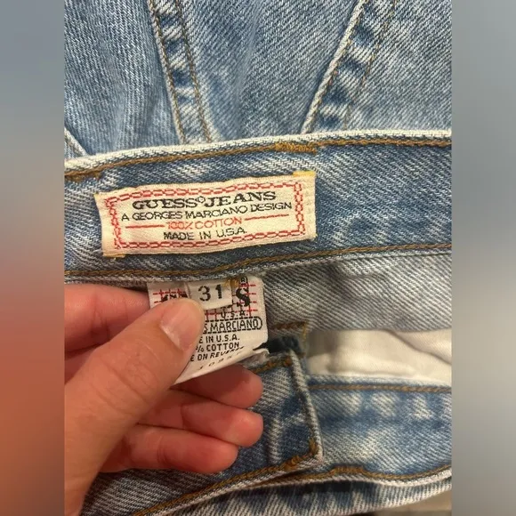 Guess Vintage Georges Marciano Denim Shorts Women’s 31.