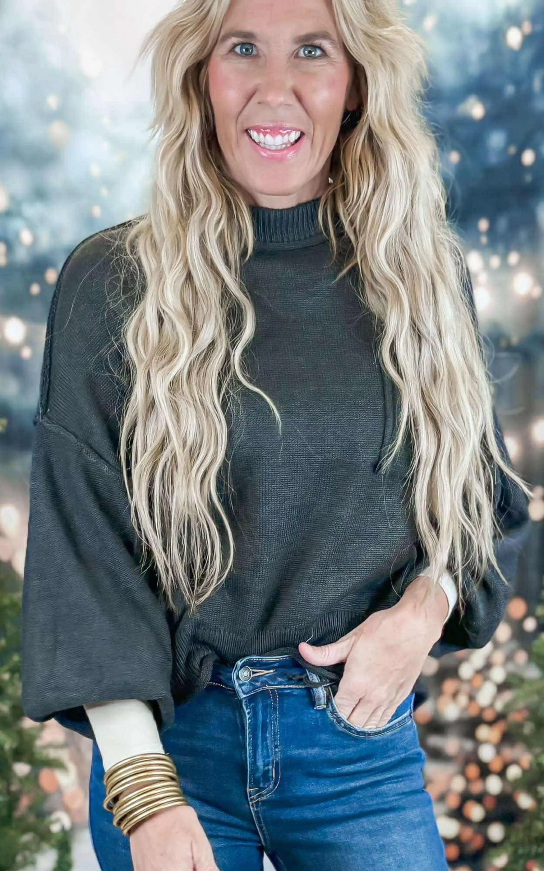 Hacci Pullover Sweater | POL