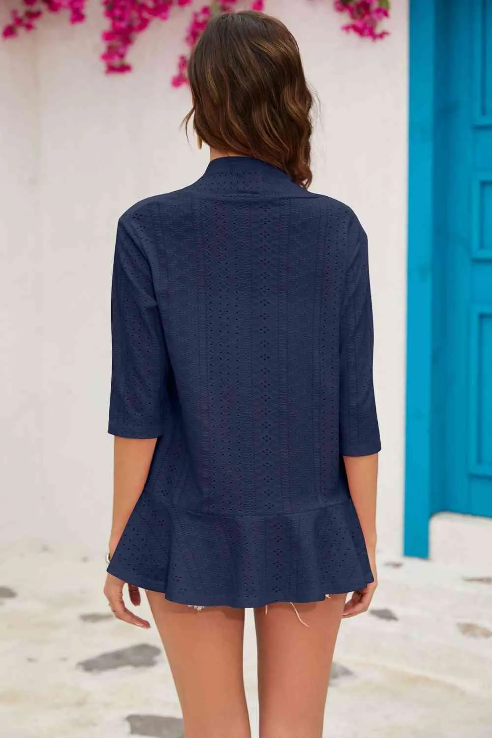 Half Sleeve Cardigan- 6 Colors (Sage, White, Navy, Pink, Black, Blush)