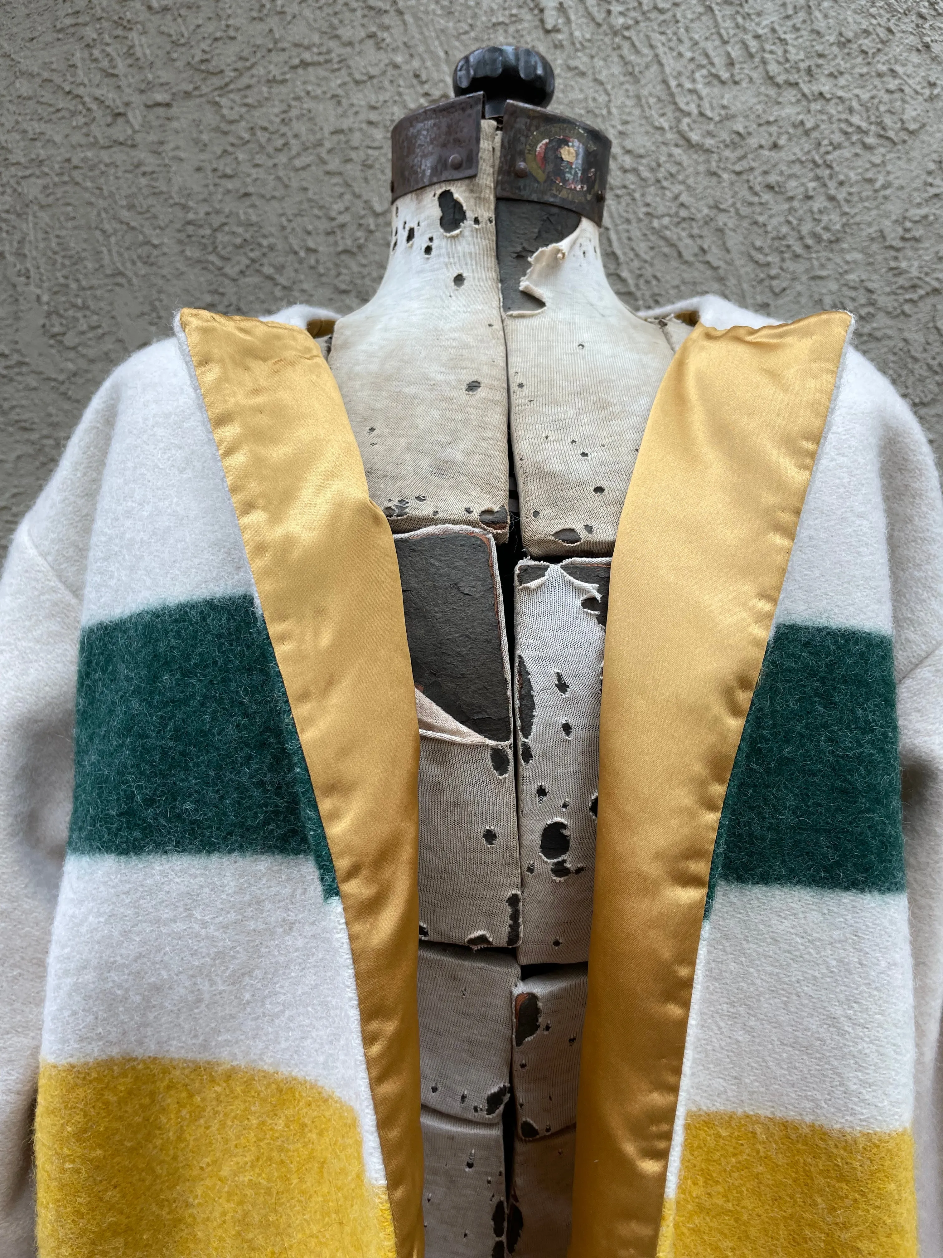 Handmade OOAK Hudson Bay Blanket Coat