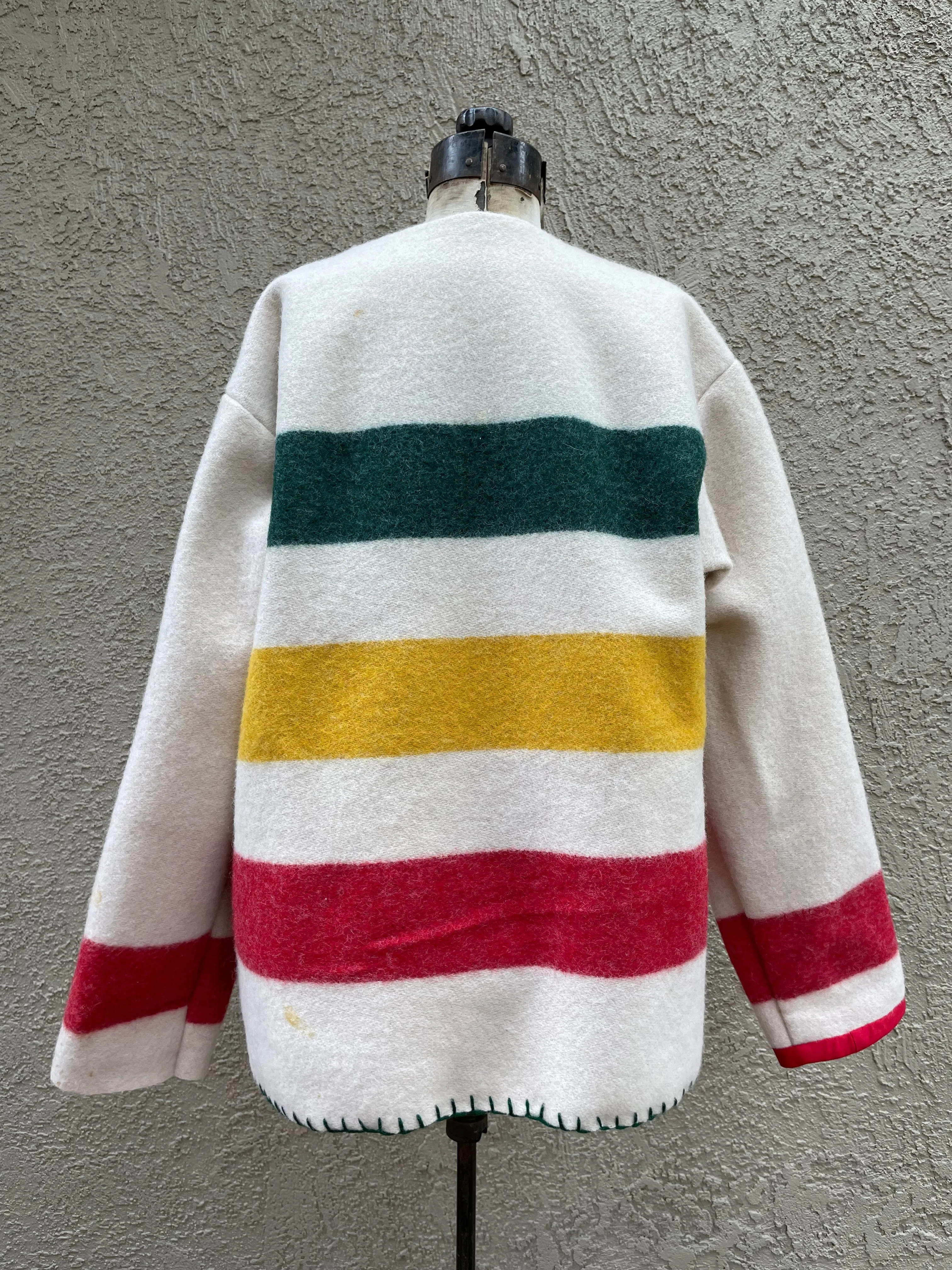 Handmade OOAK Hudson Bay Blanket Coat