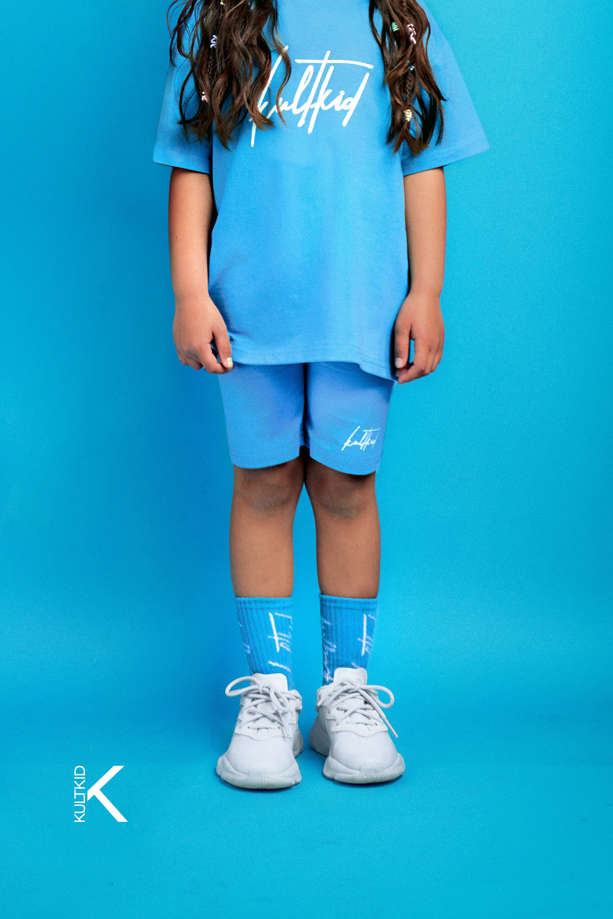 High Waisted Biker Shorts with Resistain® in Teal