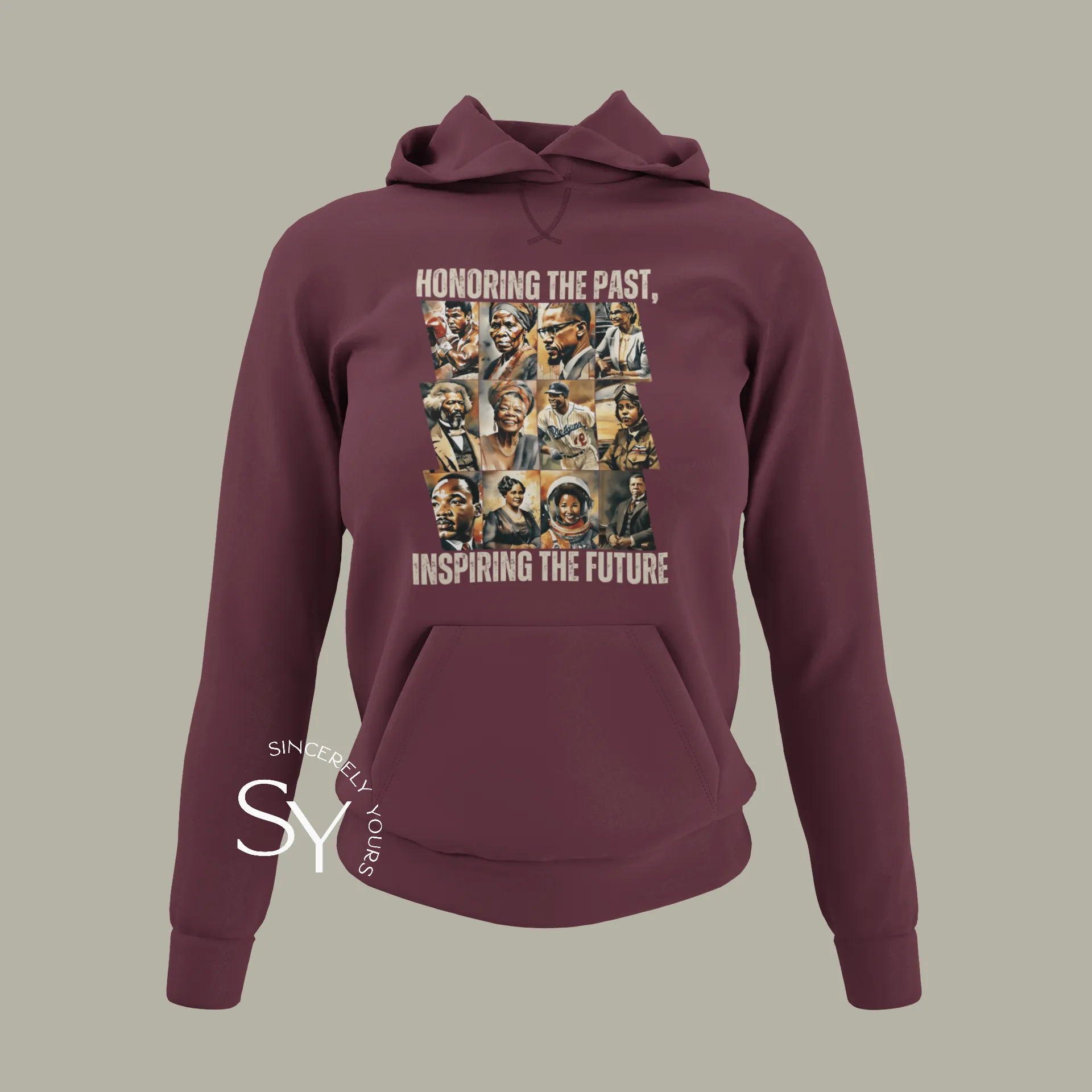 Honoring the past, inspiring the future Hoodie (Color)