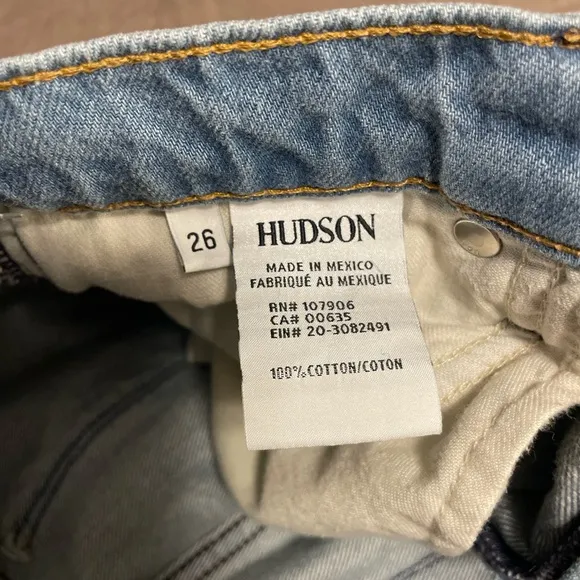 Hudson Star-Embroidered Relaxed Straight-Leg Riley Cropped Jeans