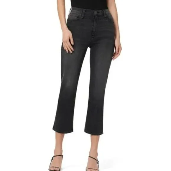 Hudson Noa Mid Rise Straight Crop Jeans in Twin Flame Size 33 NWOT