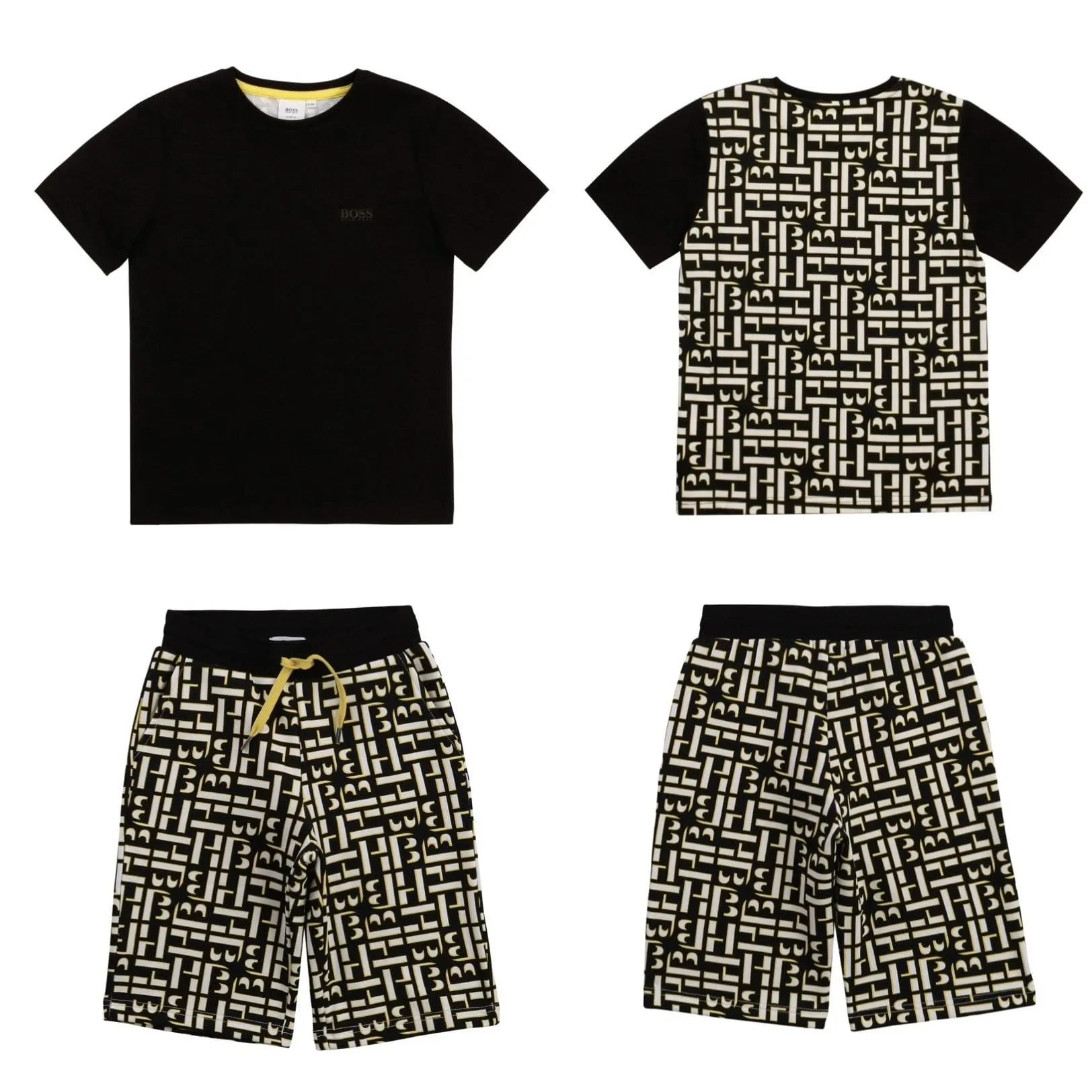 HUGO BOSS - Short Set - Yellow/Black
