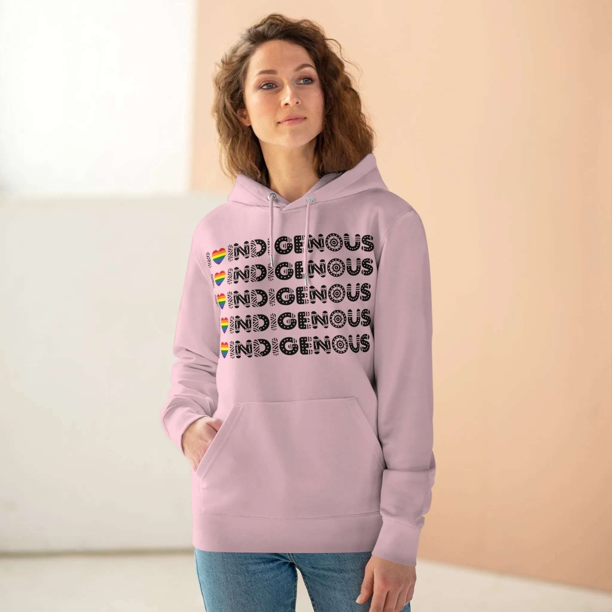 I Love Indigenous | Cruiser Hoodie | Unisex | Eco Friendly