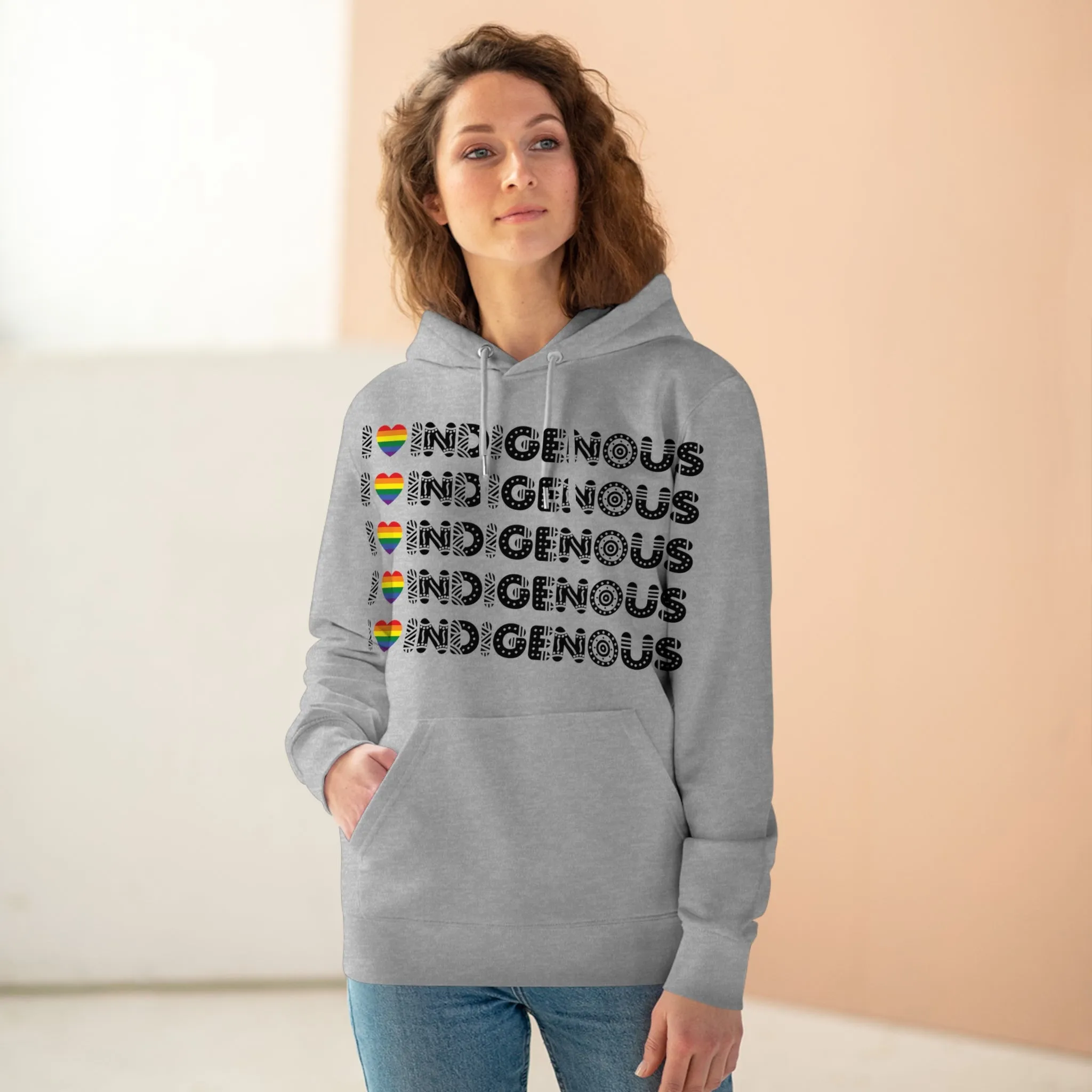 I Love Indigenous | Cruiser Hoodie | Unisex | Eco Friendly