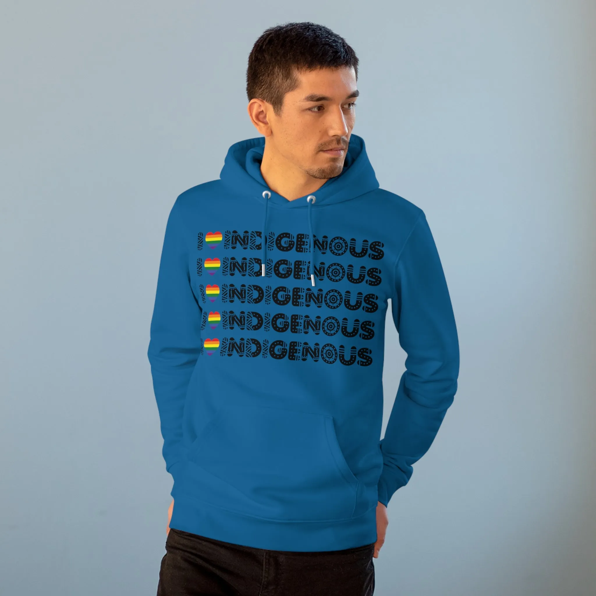 I Love Indigenous | Cruiser Hoodie | Unisex | Eco Friendly