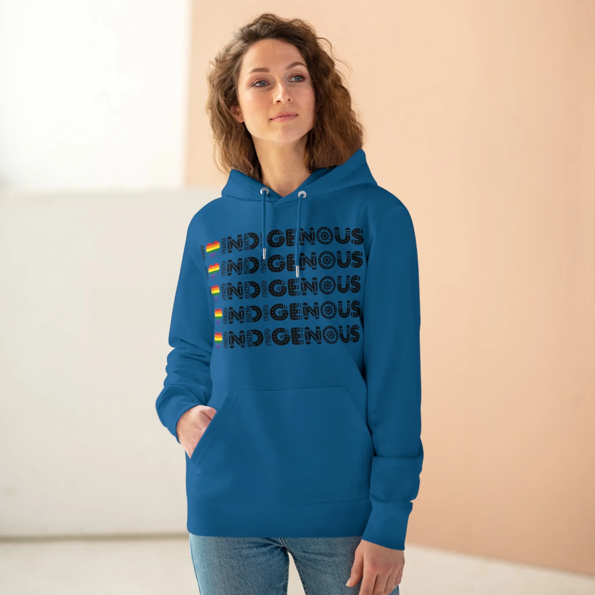I Love Indigenous | Cruiser Hoodie | Unisex | Eco Friendly