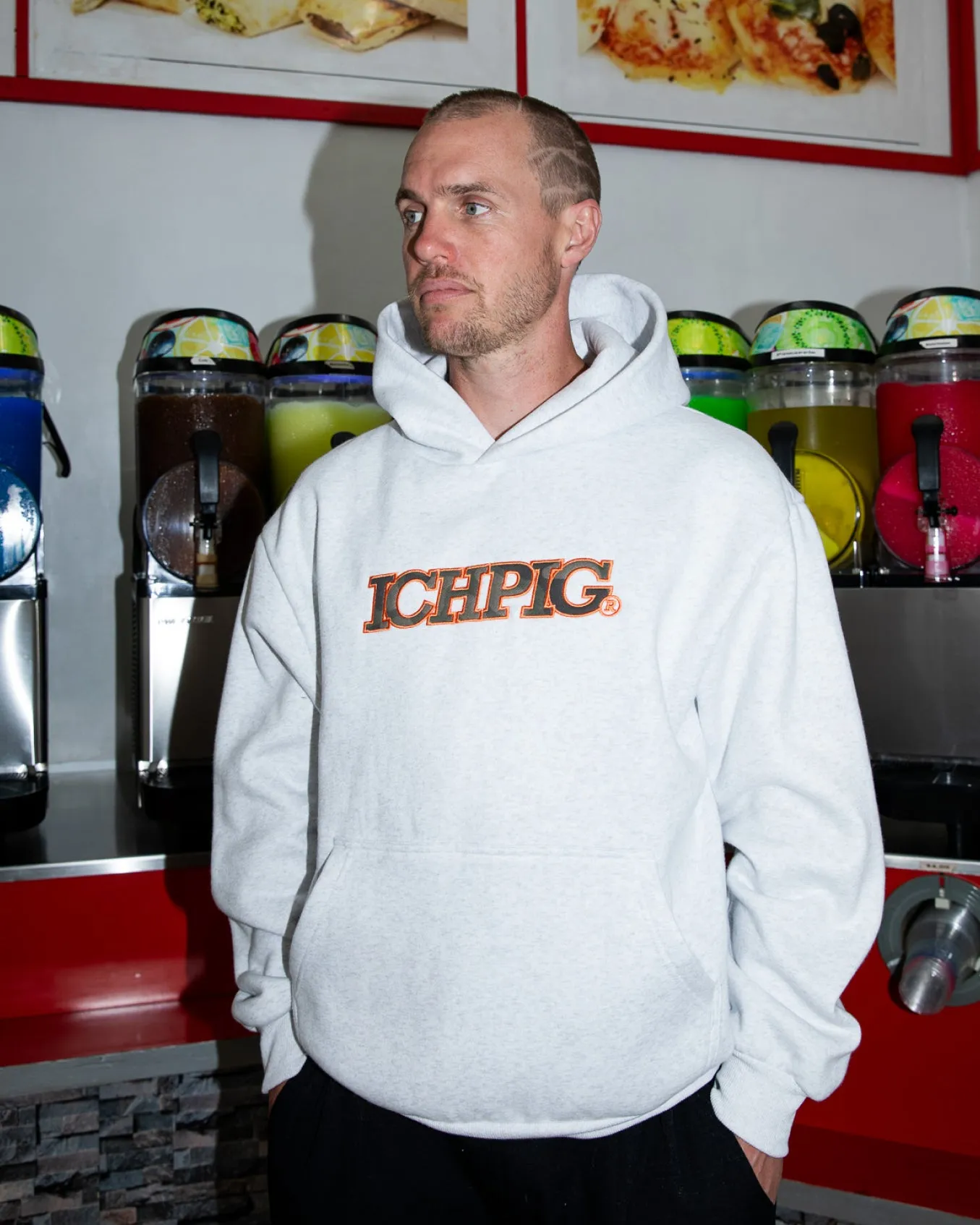 Ichpig Glyph Cordless Hood White Marle