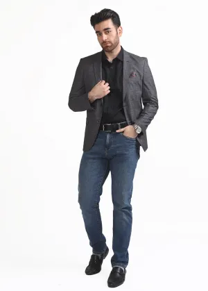 IMP Charcoal Grey Check Coat MEC69-CG