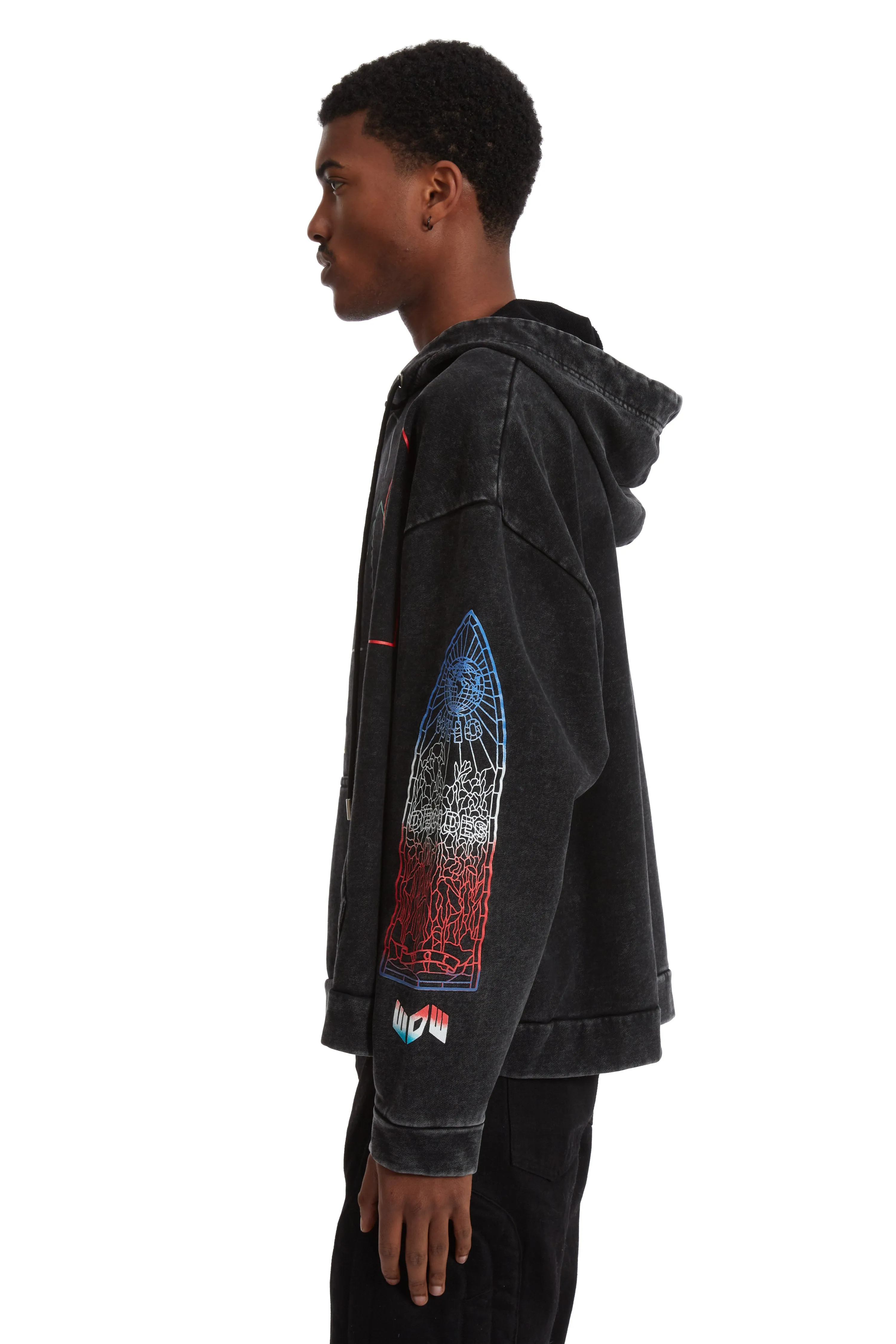 INTERTWINED WINDOWS HOODED SWEATSHIRT