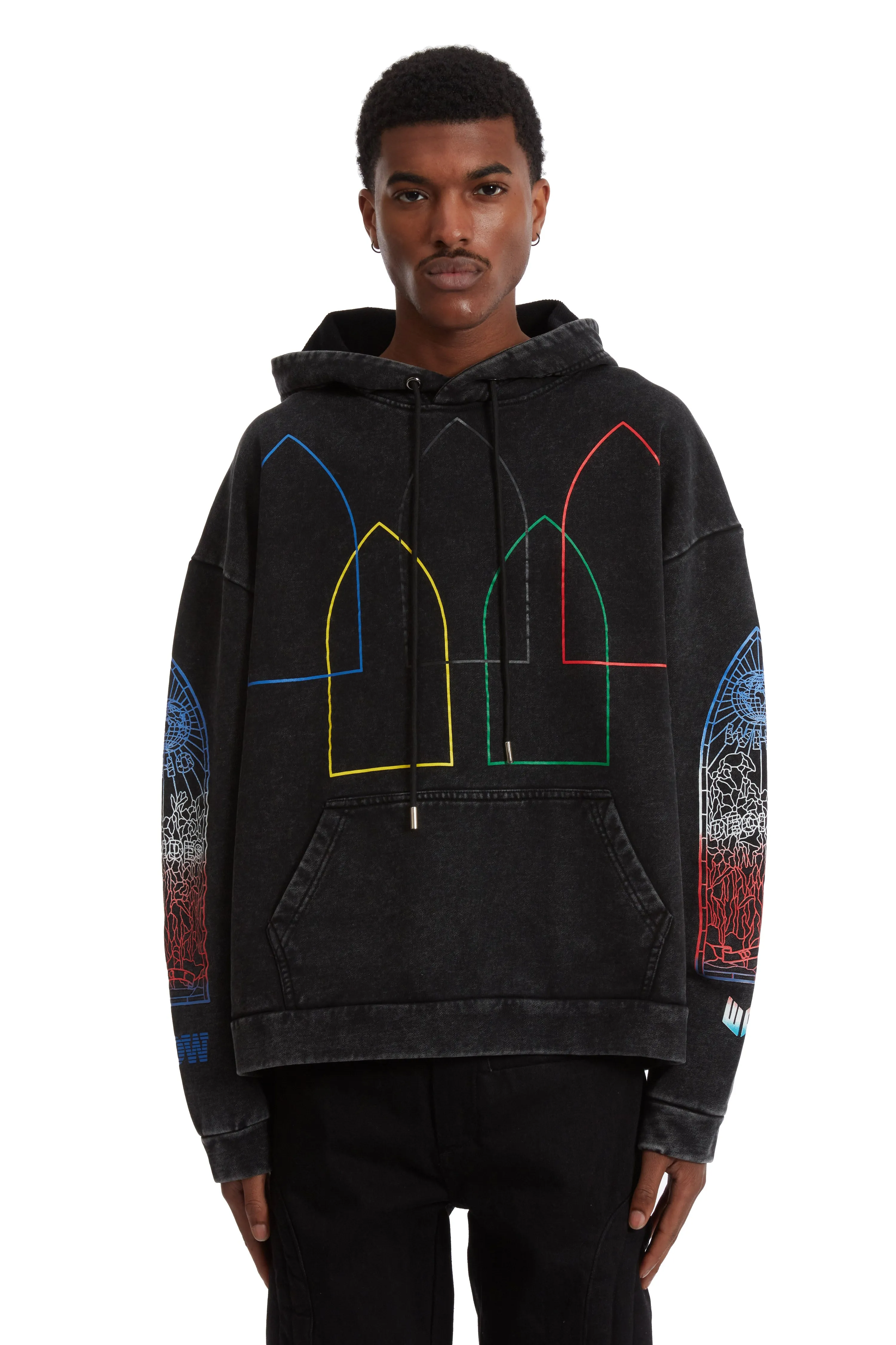 INTERTWINED WINDOWS HOODED SWEATSHIRT