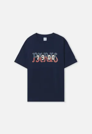 John Elliott x Olympic Heritage Paris University Tee / Navy