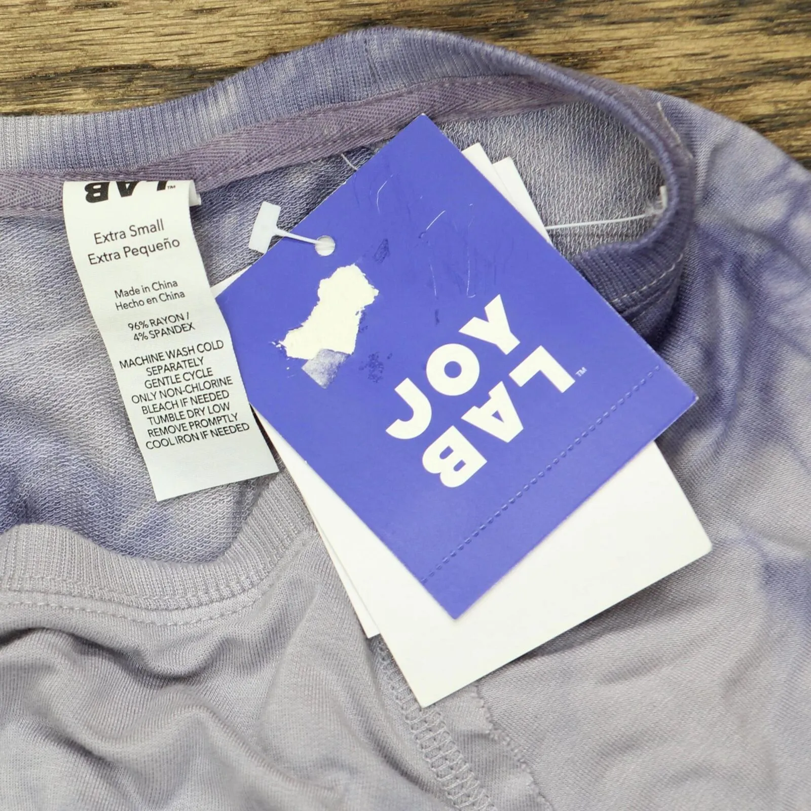 Joylab Women's Soft Lightweight Sweatshirt P7877 Blue Gray XS