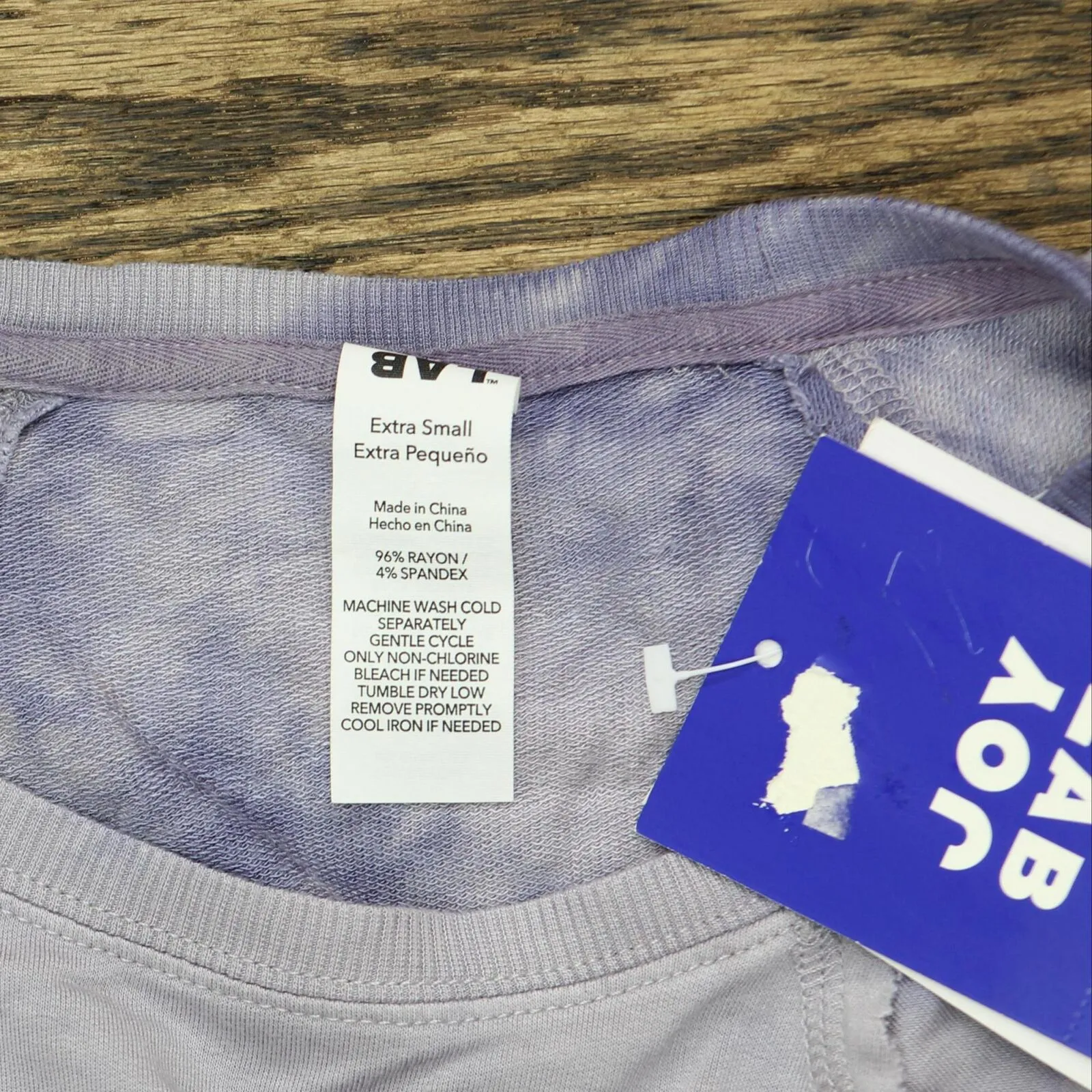 Joylab Women's Soft Lightweight Sweatshirt P7877 Blue Gray XS