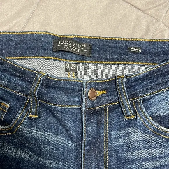 Judy Blue Jeans Size 9/29 Relaxed Fit JB82102DK Dark Wash