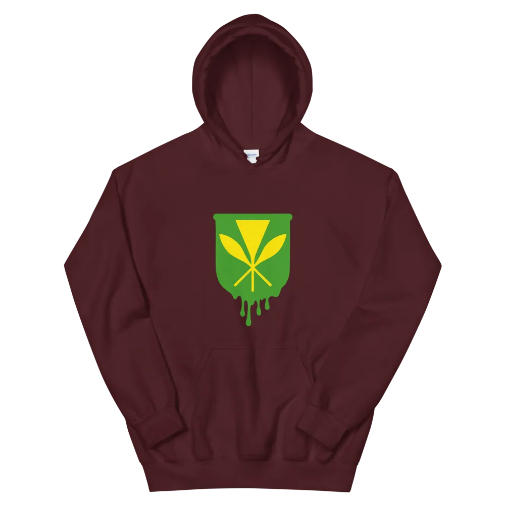 Kanaka Maoli Crest - Green *ADULT HOODIE*
