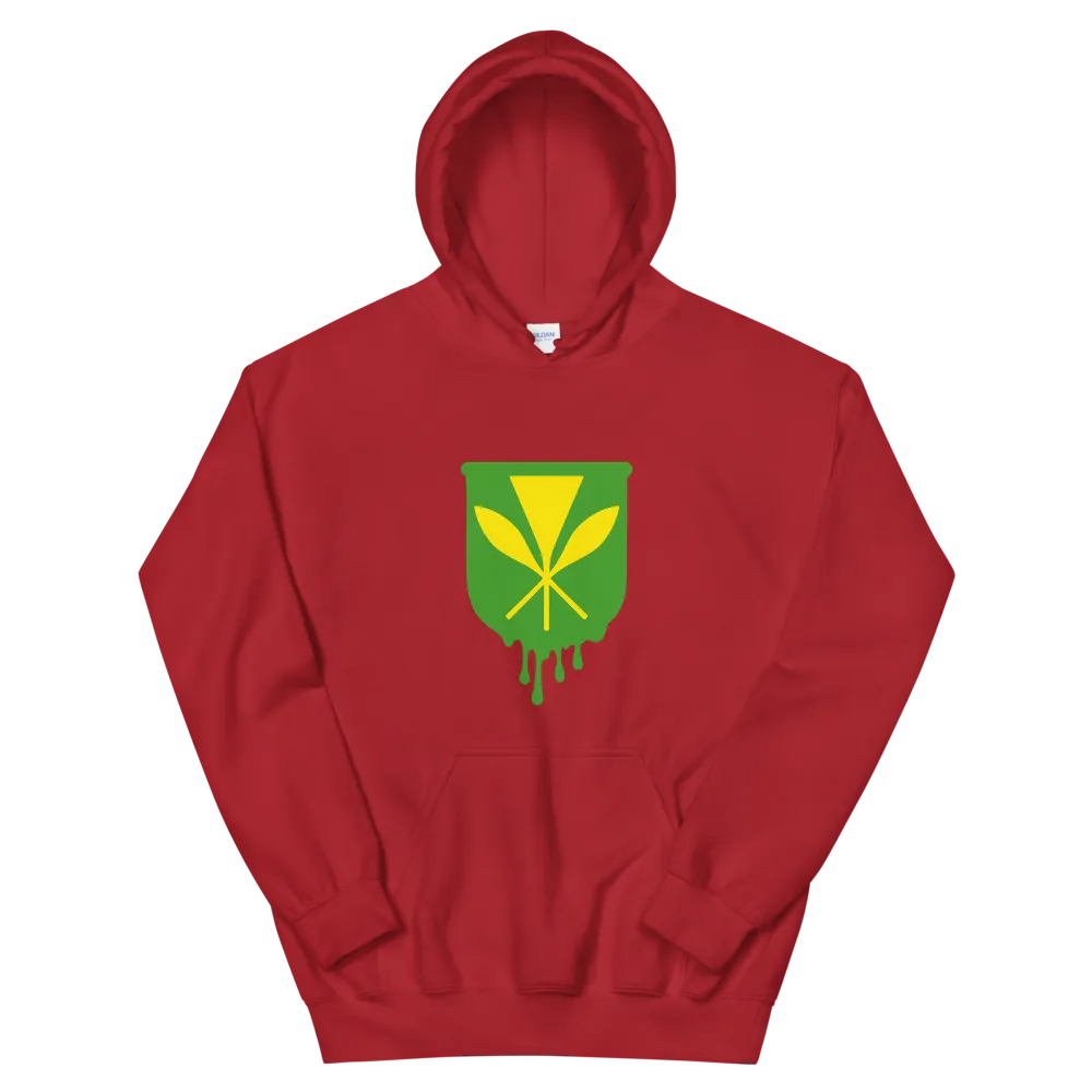 Kanaka Maoli Crest - Green *ADULT HOODIE*