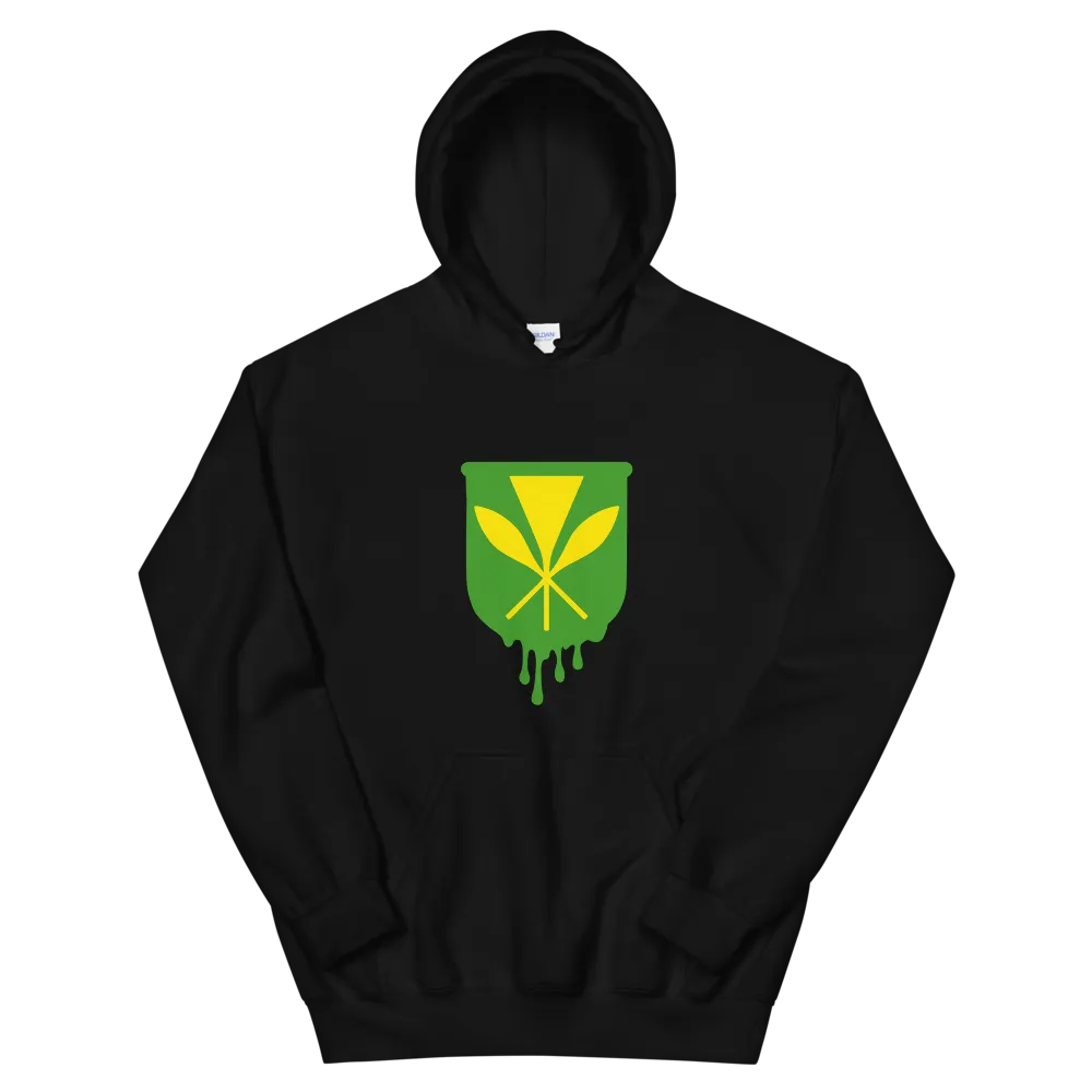 Kanaka Maoli Crest - Green *ADULT HOODIE*