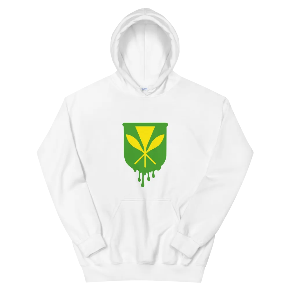 Kanaka Maoli Crest - Green *ADULT HOODIE*