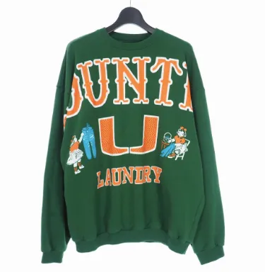 KAPITAL big kountry Laundry Wide college Crewneck sweatshirt