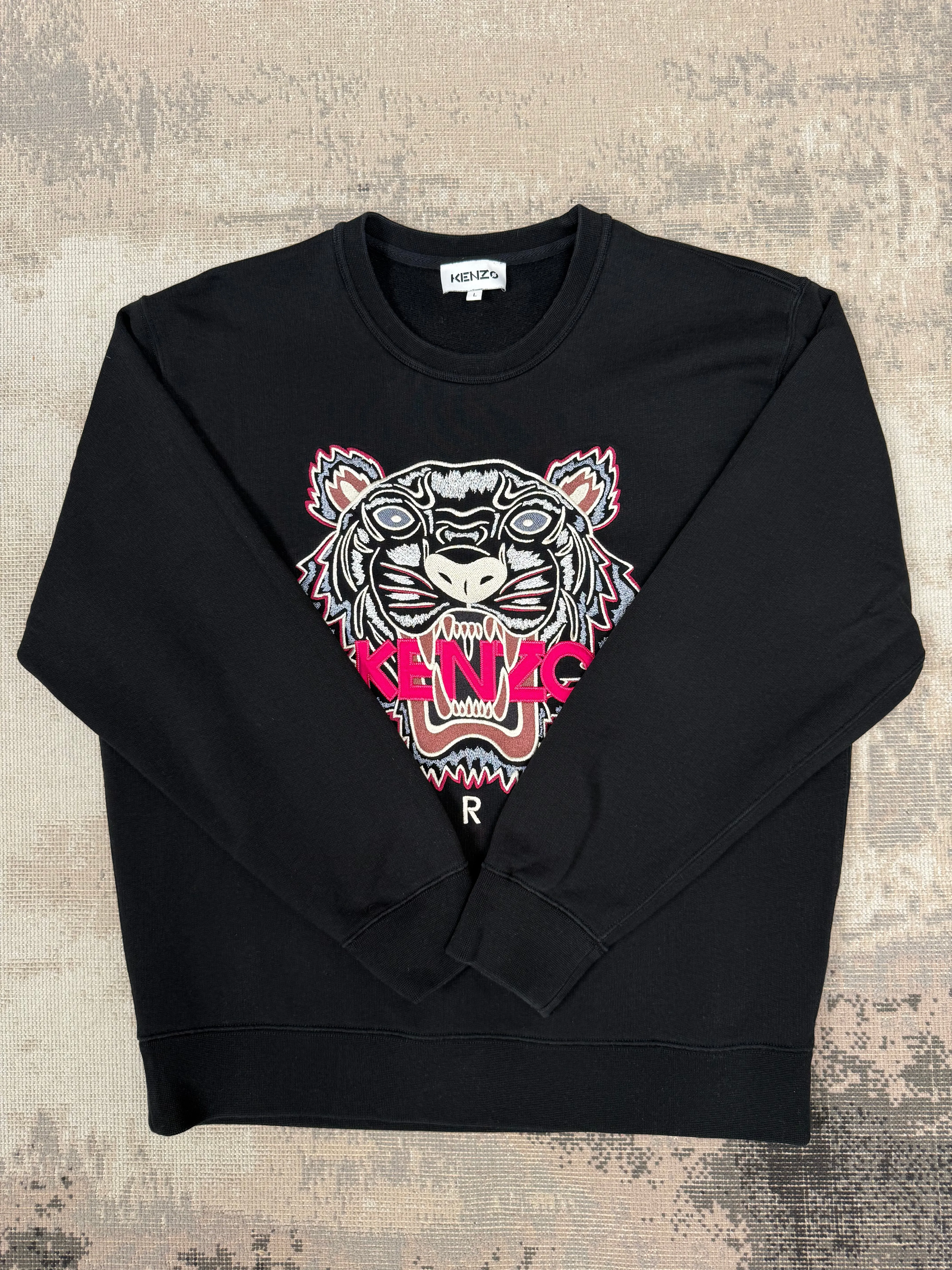 Kenzo Embroidered Tiger Sweatshirt - Black