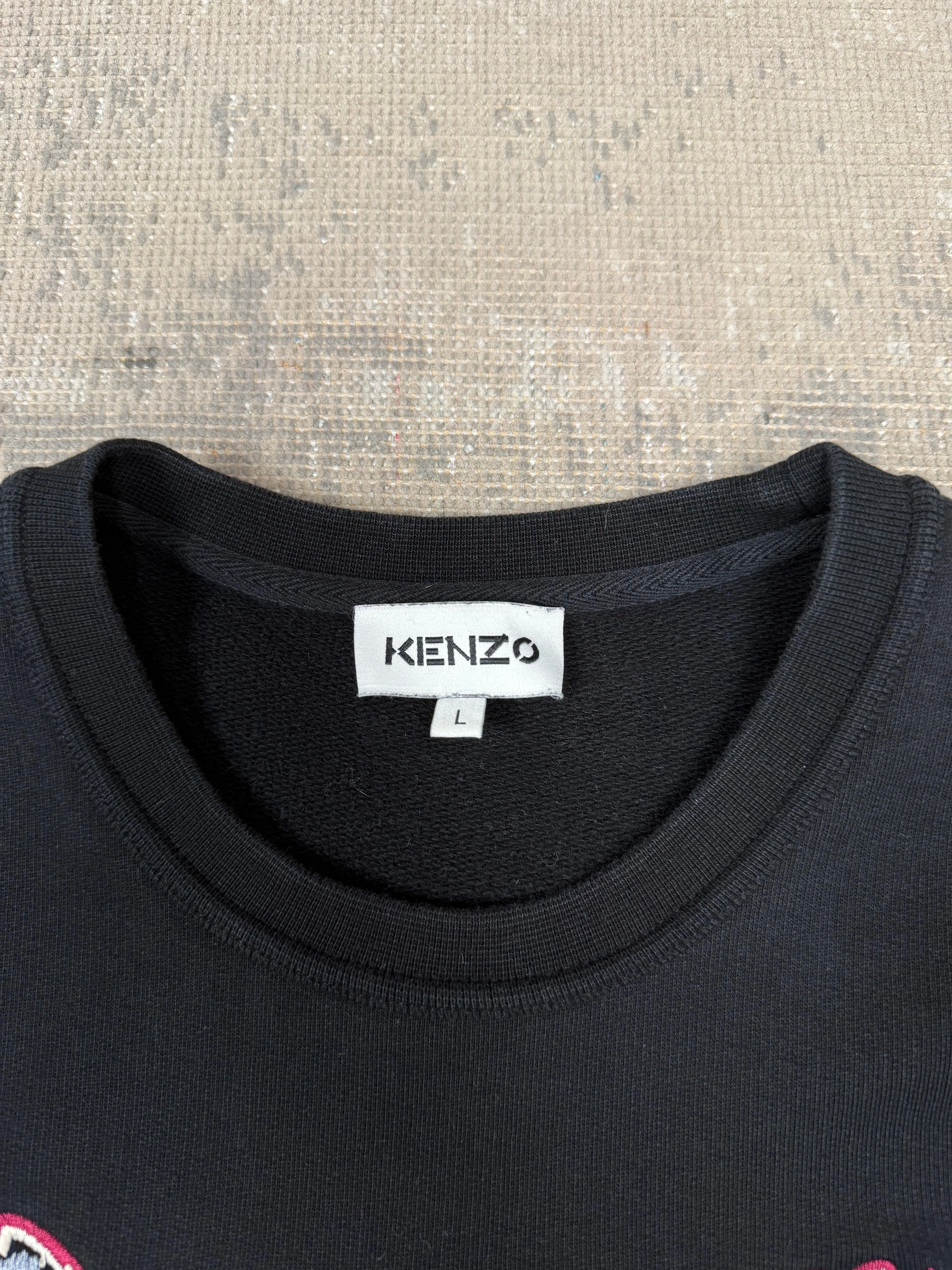 Kenzo Embroidered Tiger Sweatshirt - Black