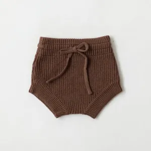 KINDLY CHUNKY KNIT SHORTIES ESPRESSO