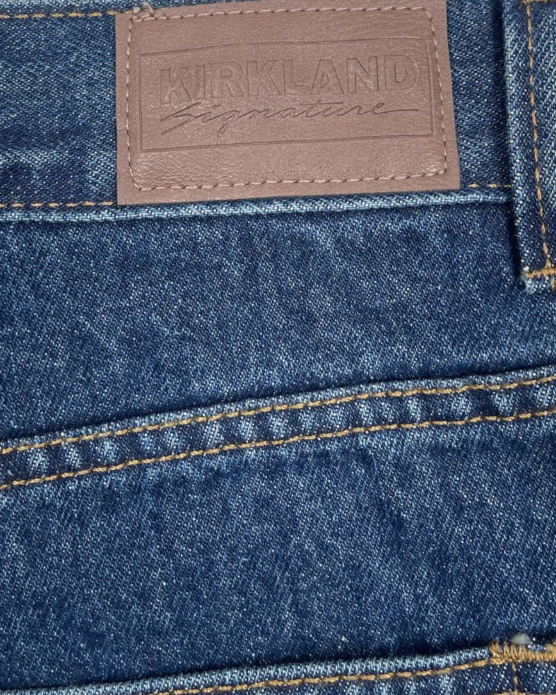 Kirkland Men’s Dark-Wash Blue Relaxed Fit Jeans (W32)