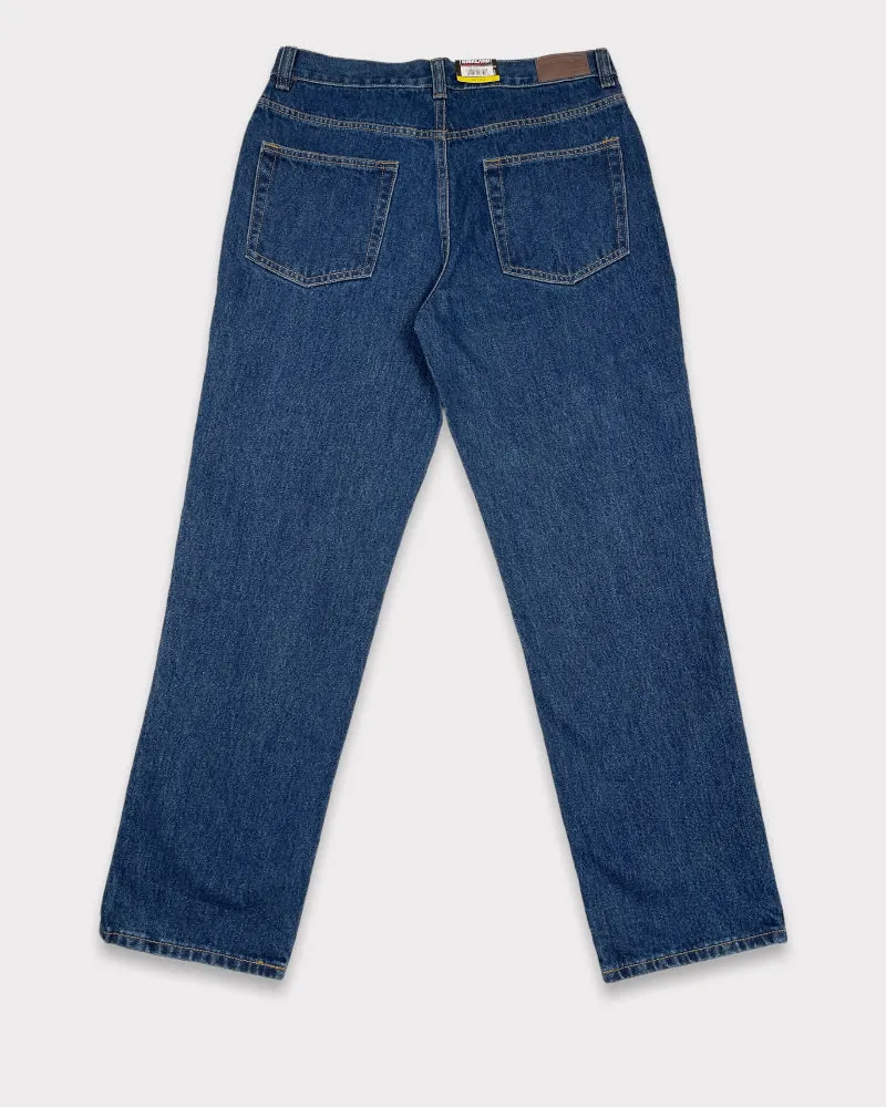 Kirkland Men’s Dark-Wash Blue Relaxed Fit Jeans (W32)