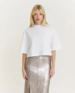 Kort Boxy T-Shirt - Wit