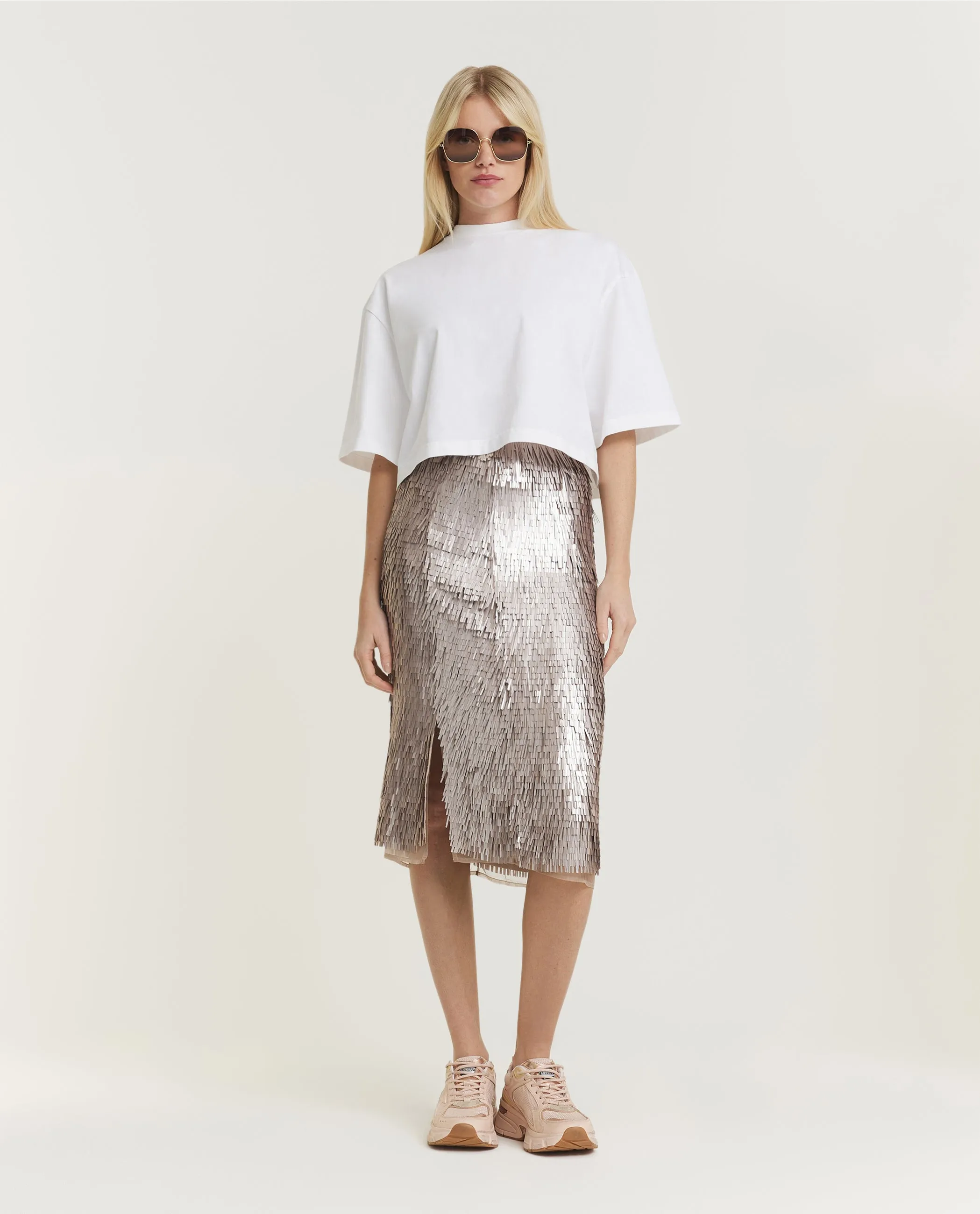 Kort Boxy T-Shirt - Wit