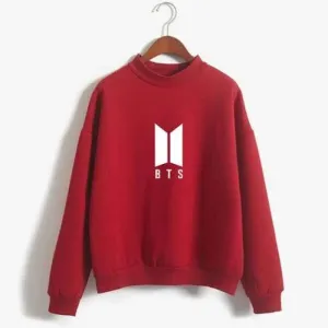 kryptify Bts Sweatshirt For womens Red