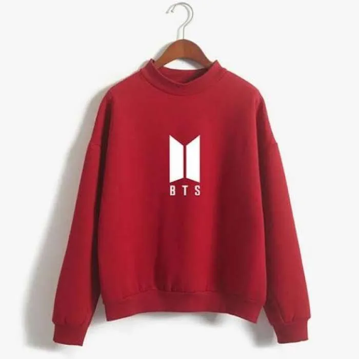 kryptify Bts Sweatshirt For womens Red