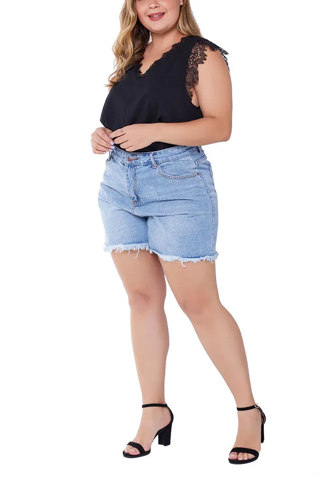 Large Size Raw Women's Denim Shorts Women's Large Size Shorts Fat MM Shorts