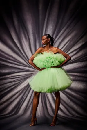 Layered Tulle Mini Skirt