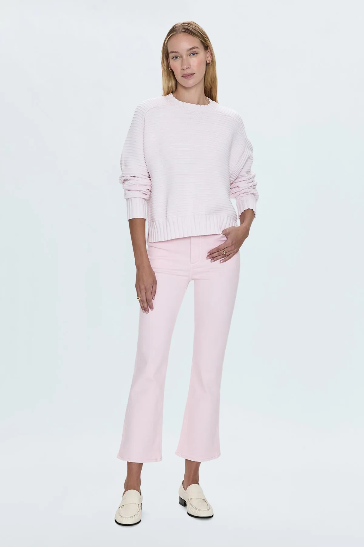 Lennon Blush Cropped Jean