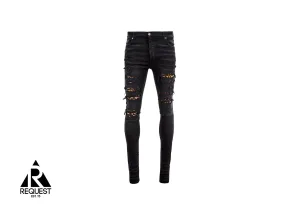 Leopard Thrasher Denim "Overdyed Black"