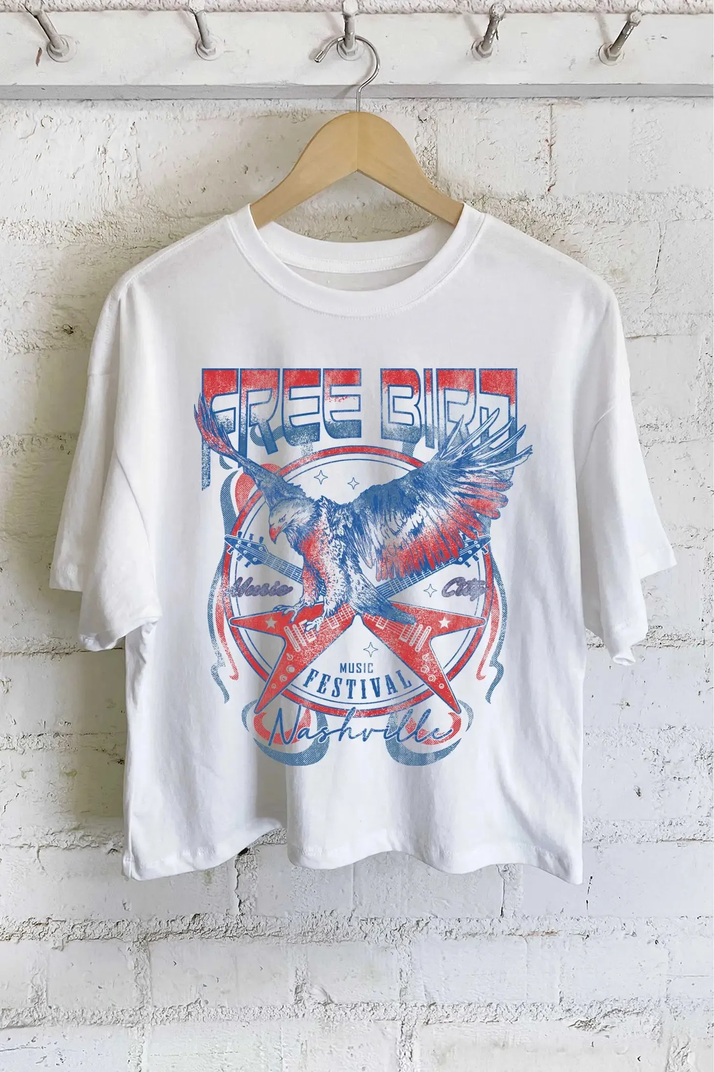 Let Freedom Ring Freeboard Long Cropped Tee