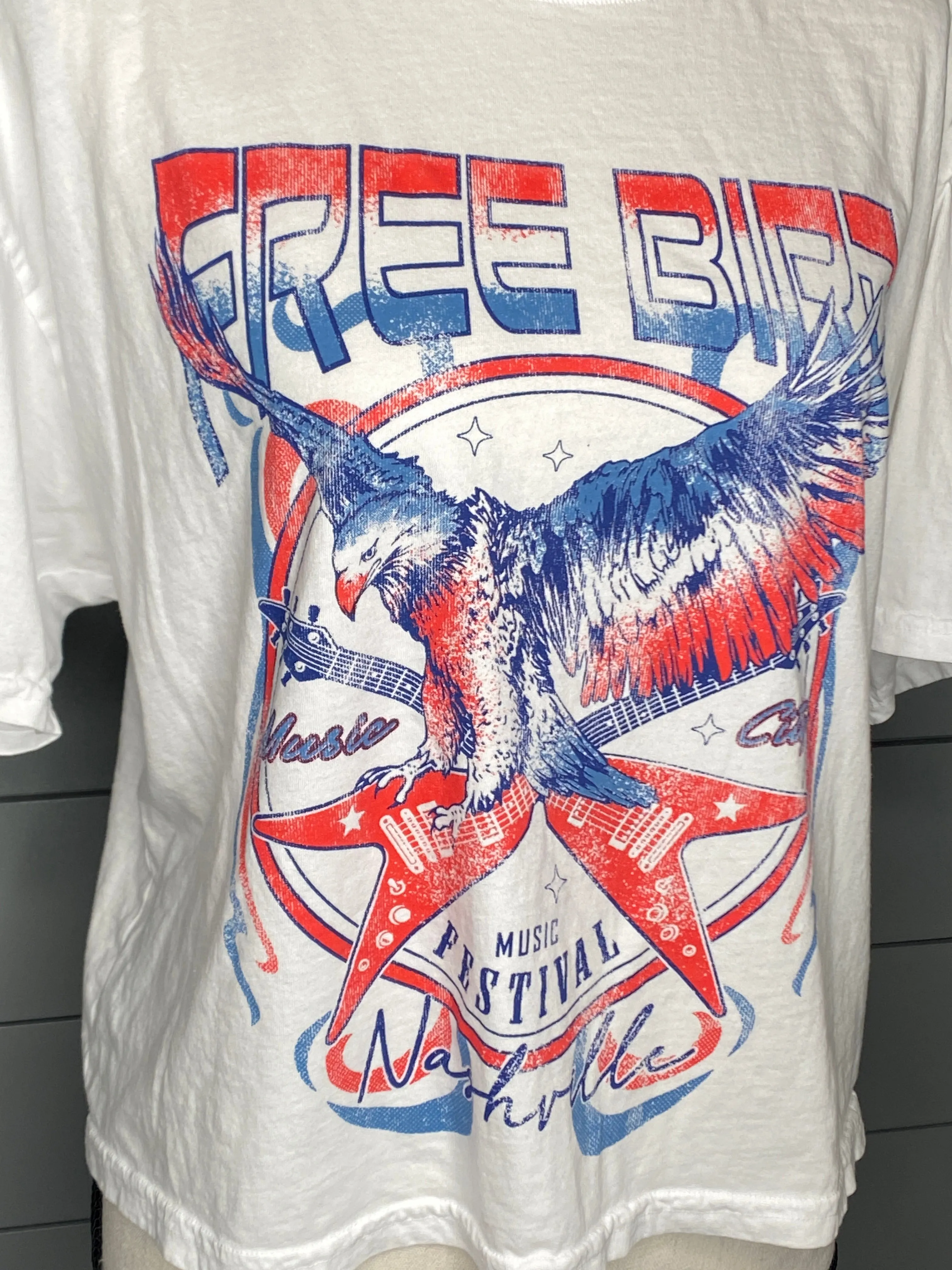 Let Freedom Ring Freeboard Long Cropped Tee
