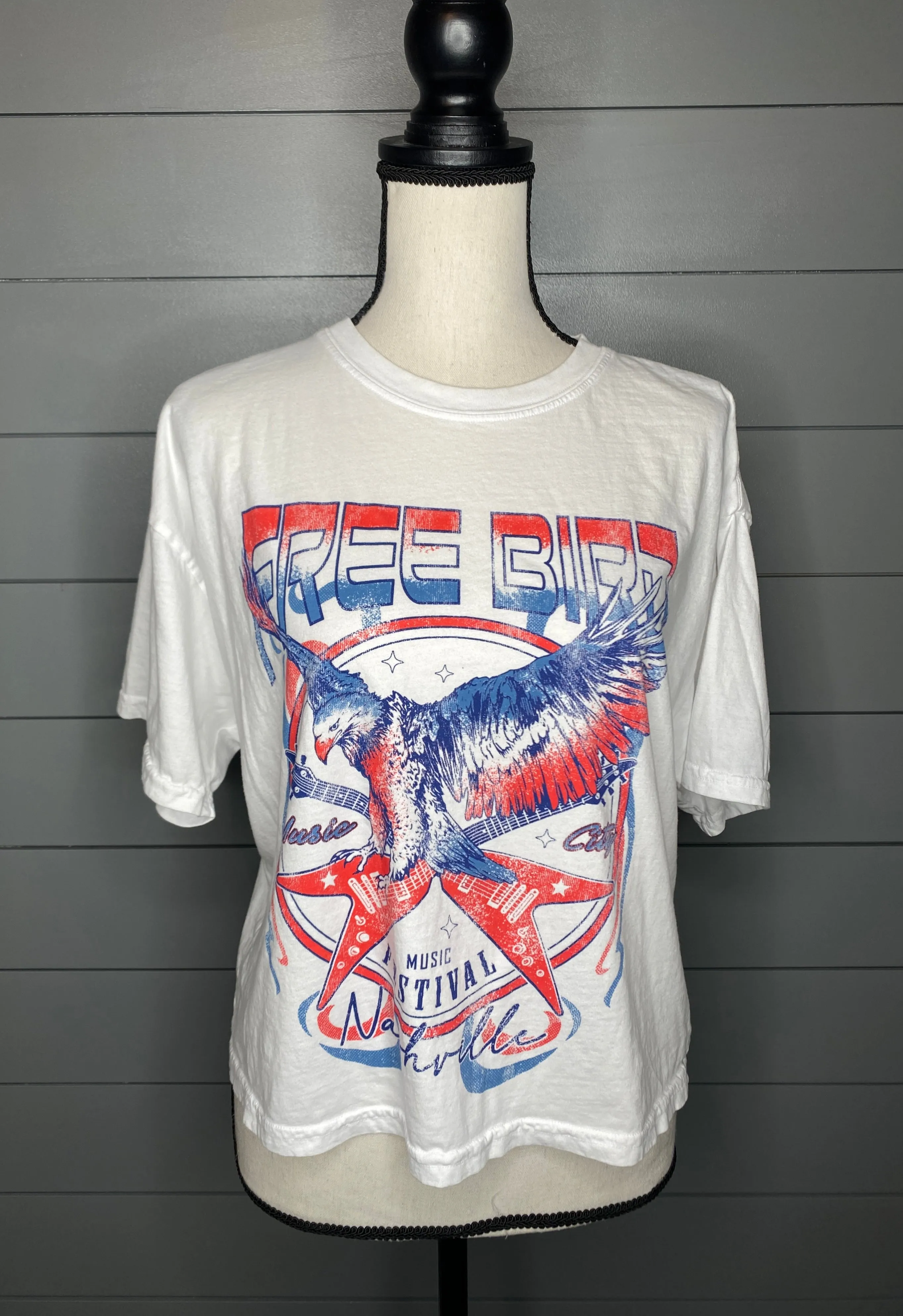 Let Freedom Ring Freeboard Long Cropped Tee