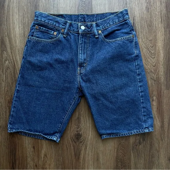 Levi’s 505 32 Vintage 90s Long Relaxed Denim Shorts Straight Fit Y2K High Rise