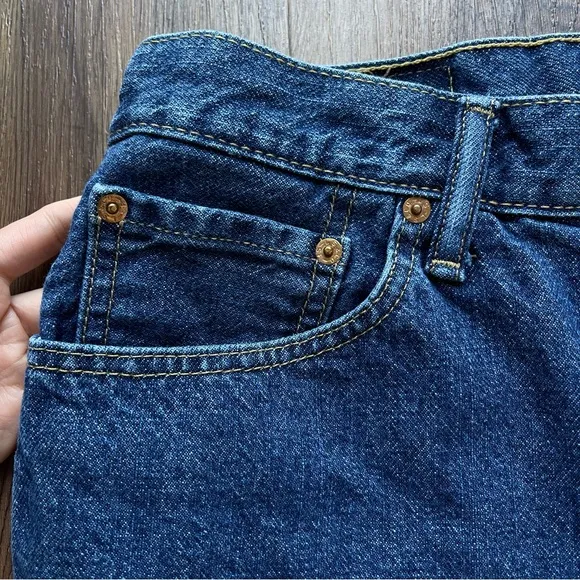 Levi’s 505 32 Vintage 90s Long Relaxed Denim Shorts Straight Fit Y2K High Rise