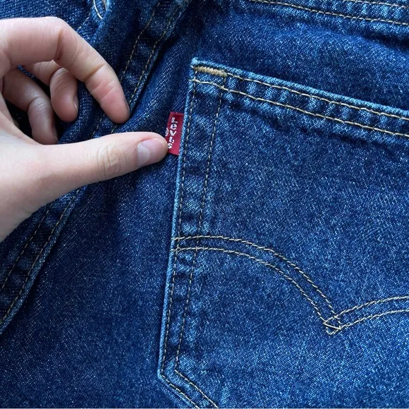 Levi’s 505 32 Vintage 90s Long Relaxed Denim Shorts Straight Fit Y2K High Rise