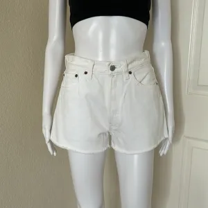 Levis Vintage 501 90’s High Waisted Cut off Denim Jean Shorts - White size 29