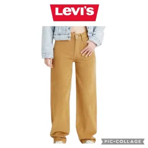 Levis Women Low Pro Jeans Brown Corduroy Mid Rise Straight legs 32x30 NWT $70